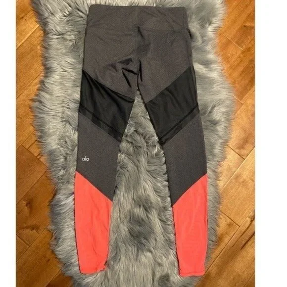 Alo Yoga Sheila Alosoft Colorblock Mid Rise Athletic Leggings Size Small - Picture 3 of 5